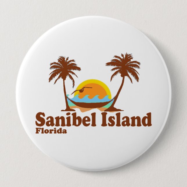 Sanibel Insel Button (Vorderseite)