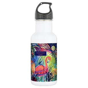 Sanibel Insel-Flamingo-Kunst Edelstahlflasche