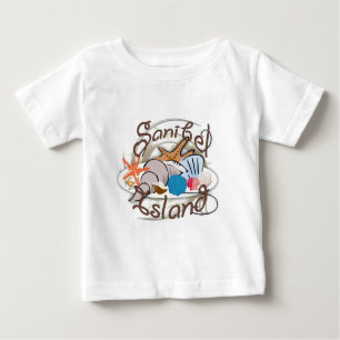Sanibel Insel-Floridaseashellentwurf Baby T-shirt