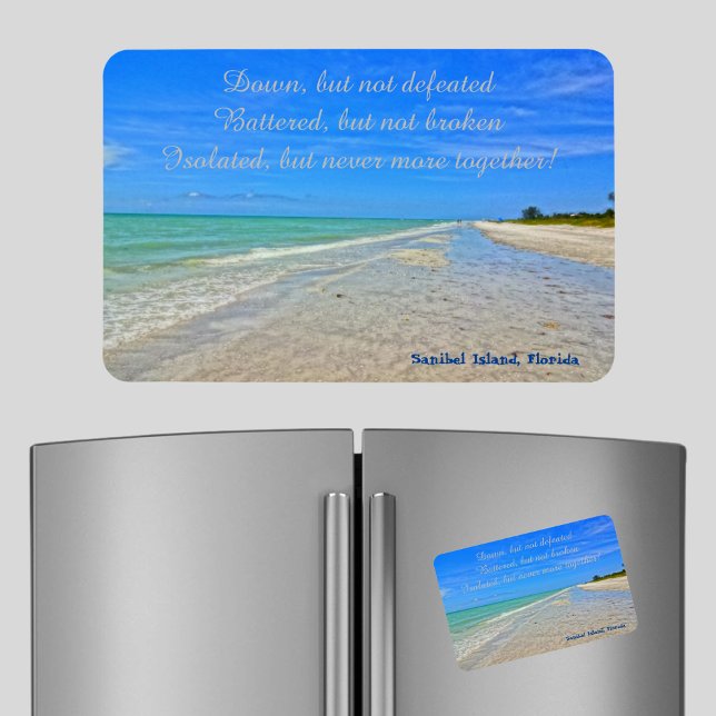 Sanibel Island Beach Florida Vor Hurrikan Ian Magnet (Von Creator hochgeladen)