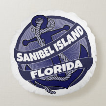 Sanibel Island Florida Anker Rundkissen