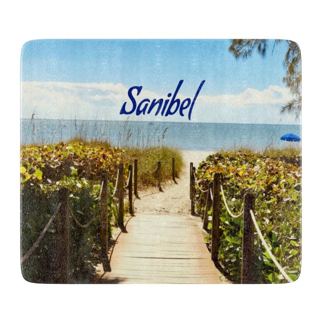 Sanibel Island Florida Beach Ocean Schneidebrett (Vorderseite)