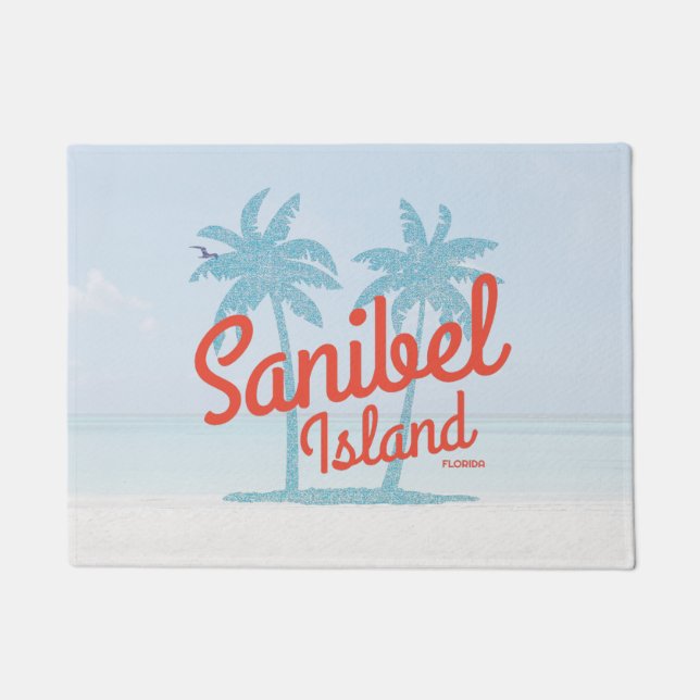 Sanibel Island Florida Coral Ocean Souvenir Fußmatte (Vorderseite)