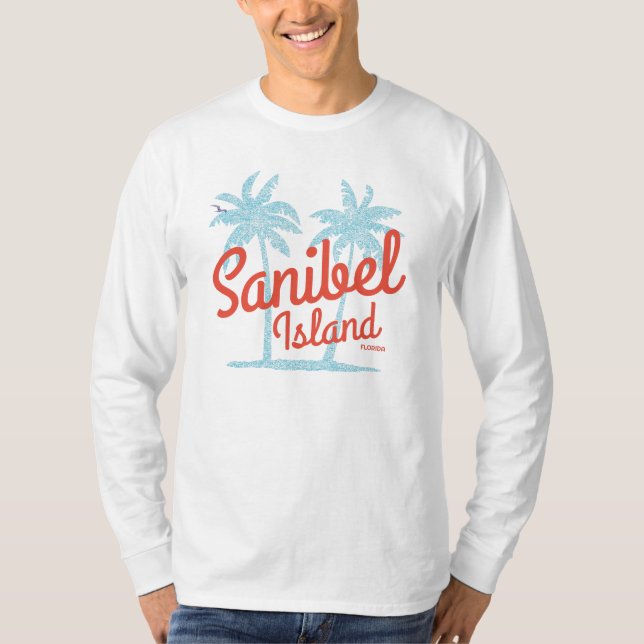 Sanibel Island Florida Coral Ocean Souvenir T-Shirt (Vorderseite)