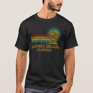 Sanibel Island Florida Familien Sommerurlaub Palme T-Shirt