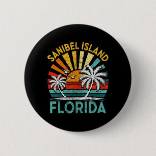 Sanibel Island Florida Familienurlaub Vintage Button