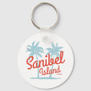 Sanibel Island Florida Golfküsten-Souvenir Schlüsselanhänger