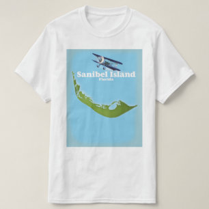 Sanibel Island Florida Karte T-Shirt