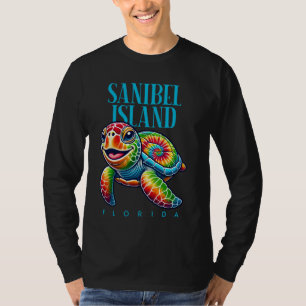 Sanibel Island Florida Lächeln Gefärbte Krawatte S T-Shirt