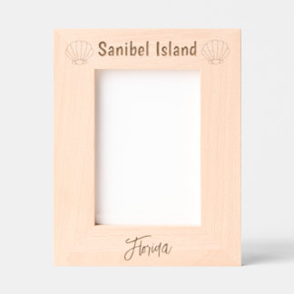 Sanibel Island Florida Laser Engraved Frame Geätzte Rahmen