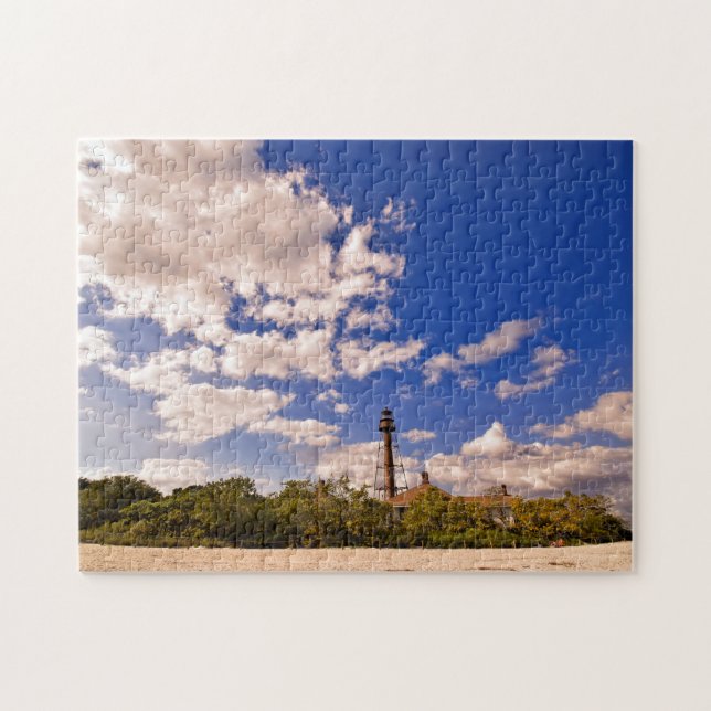 Sanibel Island, Florida - Leuchtturm Puzzle (Horizontal)