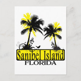 Sanibel Island Florida Palme Postkarte