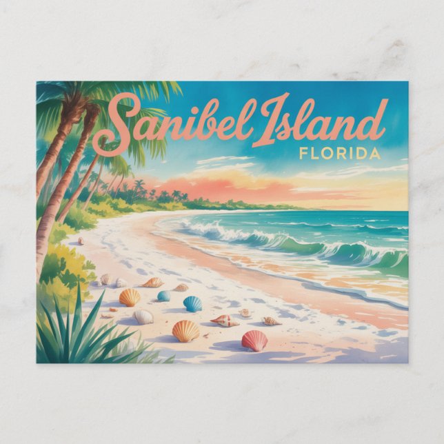 Sanibel Island Florida Postkarte (Vorderseite)