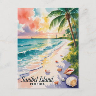 Sanibel Island Florida Postkarte