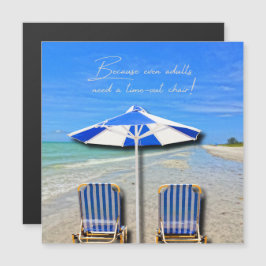 Sanibel Island Florida Strand Erwachsenen-Auszeit- Magnetkarte