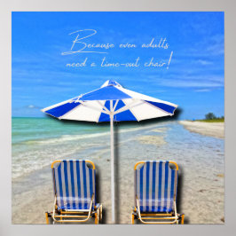 Sanibel Island Florida Strand Erwachsenen-Auszeit- Poster