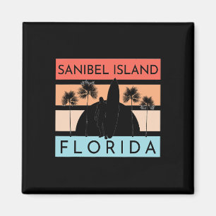 Sanibel Island Florida Strand Surfen Sommerferien Magnet