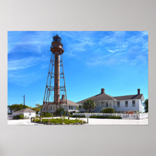 Sanibel Island Leuchtturm Poster