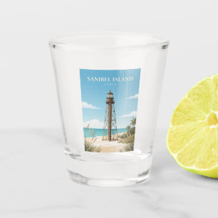 Sanibel Island Leuchtturm USA Schnapsglas