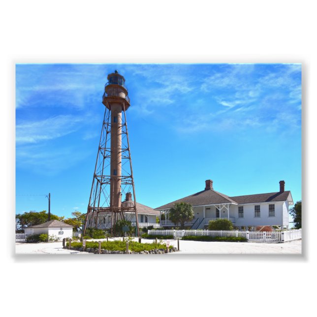 Sanibel Island Lighthouse, Florida Fotodruck (Vorne)
