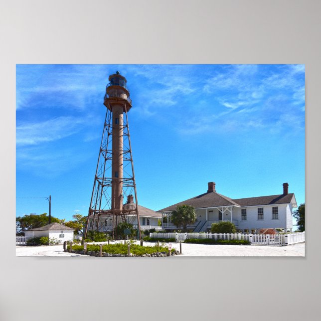 Sanibel Island Lighthouse Poster (Vorne)
