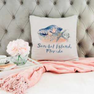 Sanibel Island Muscheln Kissen