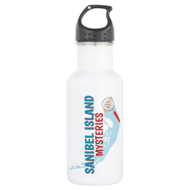 Sanibel Island Mysteries 18 oz. Wasserflasche (Vorderseite)