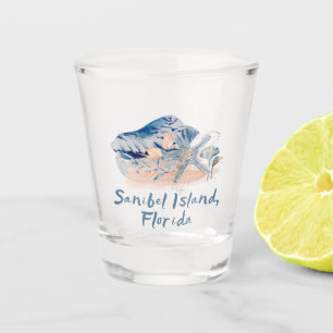 Sanibel Island Seashells Schnapsglas