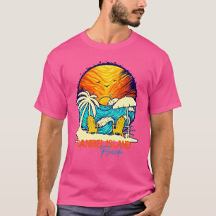 Sanibel Island Sunset Florida Ferien Paare Fam T-Shirt