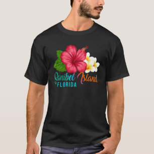 Sanibel Island Vacation Florida Tropischer Hibisku T-Shirt