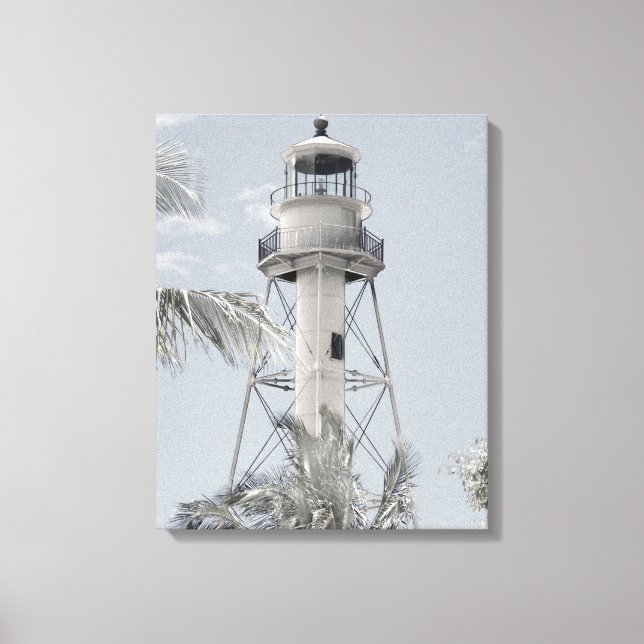 Sanibel Lighthouse Canvas Print Leinwanddruck (Vorderseite)