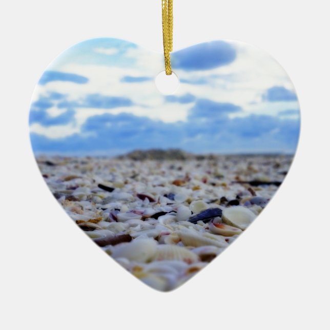 Sanibel Muscheln Keramikornament (Vorne)