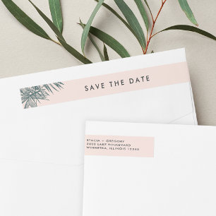 Sanibel Tropische Save the Date Rücksendeadresse