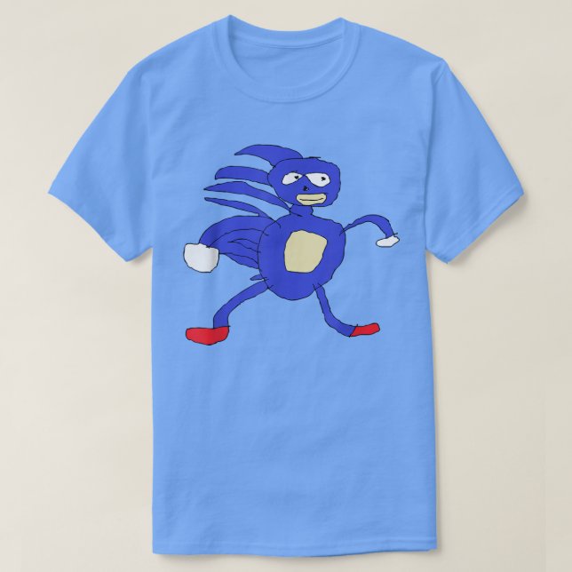 Sanic Hegehog   Gotta Go Fast Sanik Paint Meme  T-Shirt (Design vorne)