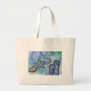 Sanidbel SandelholzeWatercolor drehen Jumbo Stoffbeutel