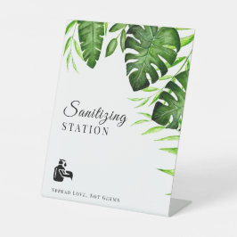Sanierungsstation Tropical Dschungel Grüne Moderne Sockelschild