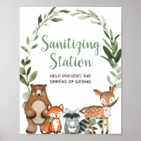 Sanierungsstation Waldtiere Babydusche