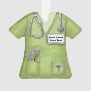 Sanitäranlagen für Grüne Krankenschwester Ornament