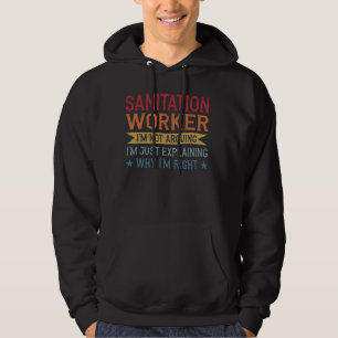 Sanitärarbeiter für lustige Berufe Hoodie