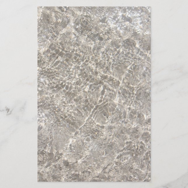 Sanitäres Wasser am Strand und Sommer Briefpapier (Vorderseite)