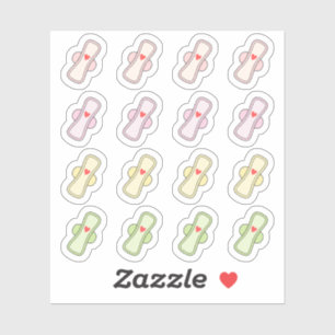 Sanitary Napkin Pad Periodenradtracker Planer Aufkleber