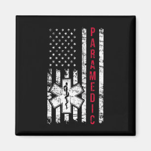 Sanitäter Amerikanische Flagge Unabhängigkeitstag Magnet