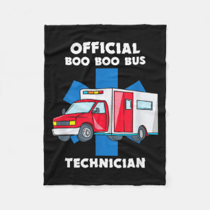 Sanitäter Boo Boo Bus Emt Krankenwagen Ems Fleecedecke