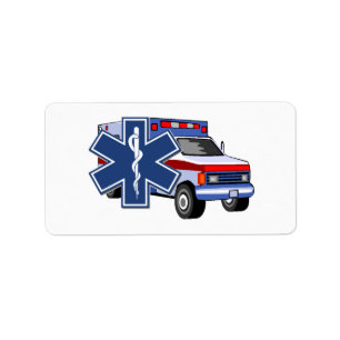 Sanitäter EMS-Krankenwagen-EMT Adressaufkleber