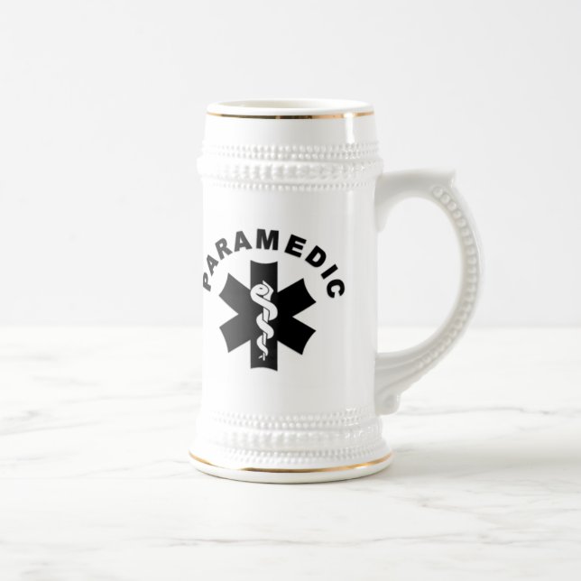 Sanitäter-Stern der Leben-Tasse Bierglas (Rechts)