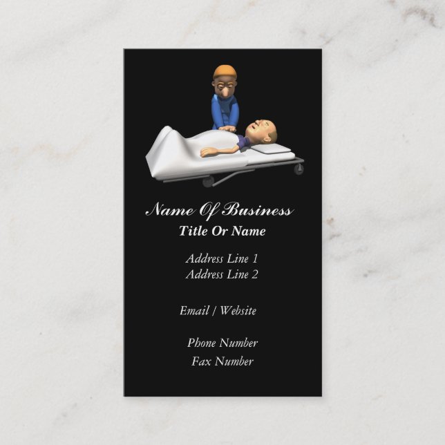 Sanitäter-Visitenkarte Visitenkarte (Vorderseite)