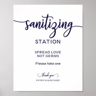 Sanitisierungs-Station verbreitet Liebe nicht Germ Poster