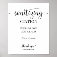 Sanitisierungs-Station verbreitet Liebe nicht Germ