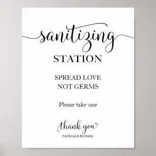 Sanitisierungs-Station verbreitet Liebe nicht Germ Poster