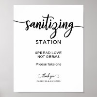 Sanitisierungs-Station verbreitet Liebe nicht Germ